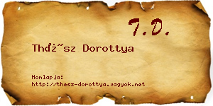 Thész Dorottya névjegykártya