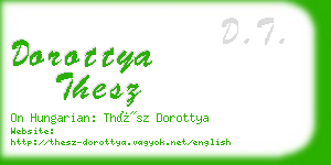 dorottya thesz business card